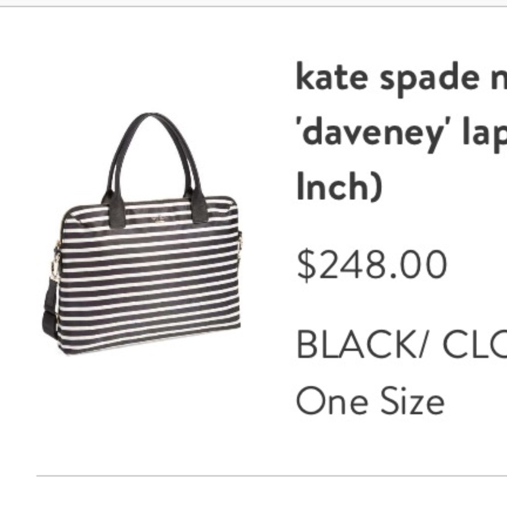 AUTHENTIC Kate Spade Daveney 15" Laptop Case